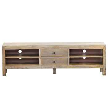 Mueble tv madera mango 170x35x51 cm