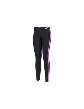 Malla larga de running joma mujer / niña negro-rosa fluor