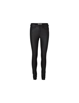 Pantalón vero moda seven nwsmooth coated pt petite black mujer