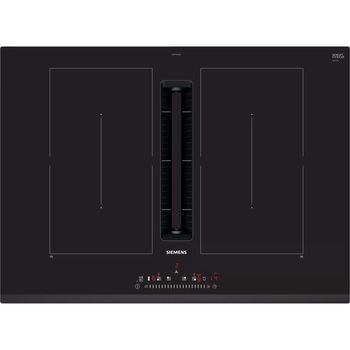 Siemens iQ500 ED731FQ15E Placa de Inducción 4 zonas con Extractor Integrado Negra