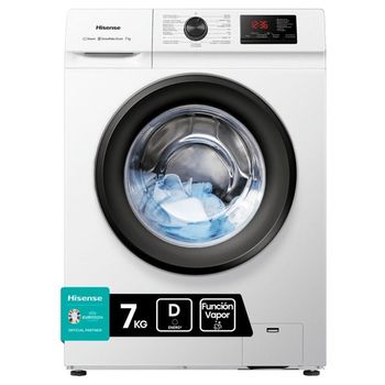 Hisense WFVB7012EM Lavadora Carga Frontal 7Kg D Blanca