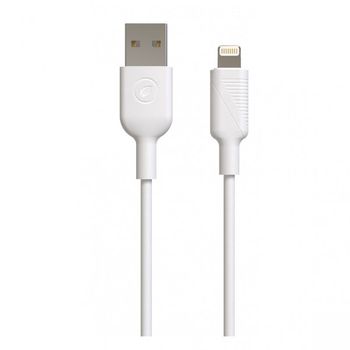 Muvit Cable USB a Lightning Macho/Macho 3m Blanco