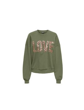 Sudadera only onlkatya l/s love loden green mujer