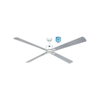 Ventilador De Techo Con Wifi Casafan Eco Neo Iii 180cm 943409w Blanco / Blanco Y Gris Claro