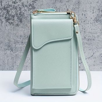 Bolso de teléfono móvil de moda, billetera vertical multifuncional, bolso cruzado mini y monedero