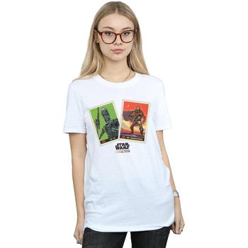 Disney Camiseta manga larga The Mandalorian para mujer