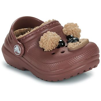 Crocs Zuecos Classic Lined IAM BrownBearCgT para niño