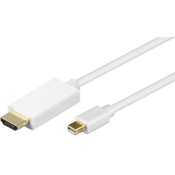 Goobay Cable Adaptador de Mini DisplayPort a HDMI Macho/Macho 2m Blanco