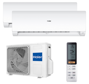 Aire acondicionado multisplit 2x1 haier flexis uv 2x3000 fg wifi blanco