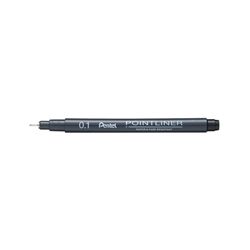 Pentel Pointliner Pigment Liner 0.1mm Black (Pack of 12) S20P-1A