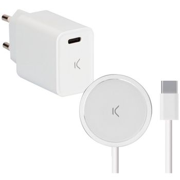 Ksix MagCharge Cargador Inalámbrico 15W para iPhone 12