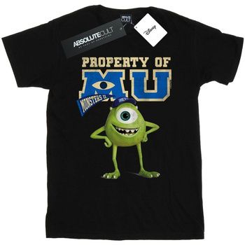 Disney Camiseta manga larga Monsters University Property Of MU para mujer