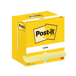 Post-it Notes 76x127mm 100 Sheets Canary Yellow (Pack of 12)