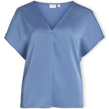 Vila Blusa Noos Top Ellette V - Coronet Blue para mujer