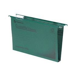 Rexel Crystalfile Classic Suspension File A4 Green [Pack 50] - 70621