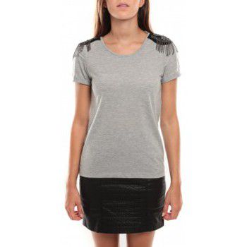 Vero Moda Blusa Barut SS Top 96915 Gris clair para mujer