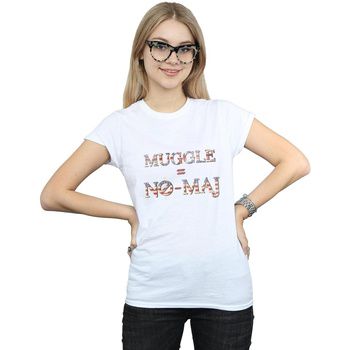 Fantastic Beasts Camiseta manga larga No Muggle No Maj para mujer