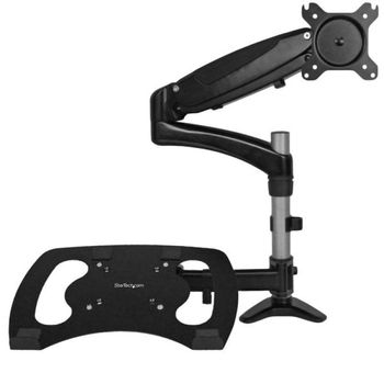 Startech ARMUNONB Brazo Soporte con Base para Portátil para Monitor 15