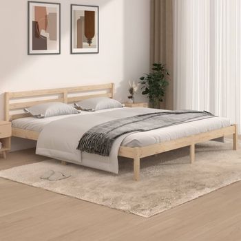 vidaXL Estructura de cama doble sin colchón 180x200 cm