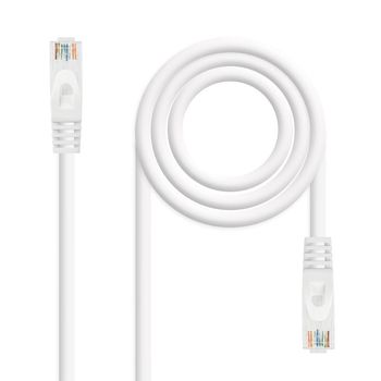 Nanocable Cable de Red RJ45 LSZH Cat.6A UTP AWG24 1m Blanco