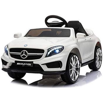 Ataa Cars Coche Eléctrico con Licencia Mercedes GLA AMG 12V Blanco