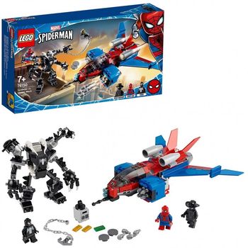 Lego Jet Arácnido Vs Armadura Robótica de Venom