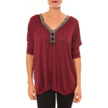 La Vitrine De La Mode Blusa By La Vitrine Top R5550 bordeaux para mujer