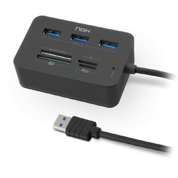 NOX Lite Reader One Lector de Tarjetas y HUB USB 3.0