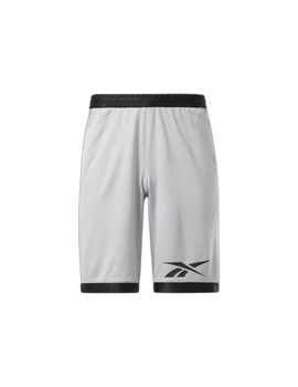 Pantalones reebok basketball mesh hombre gris