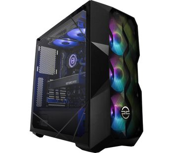 PC SPECIALIST Tornado R9 Gaming PC - AMD Ryzen 9, RTX 2080 Ti, 2 TB HDD & 1 TB SSD, Transparent