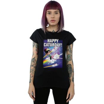 Disney Camiseta manga larga Wreck It Ralph Happy Caturday para mujer