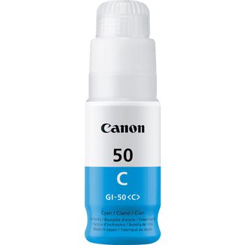 Botella Tinta Canon Gi-50C Cian 7700 Paginas