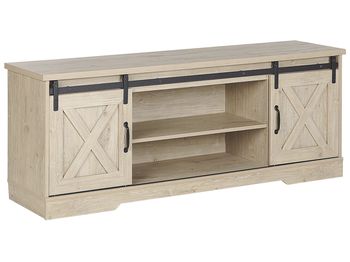 Mueble tv madera clara