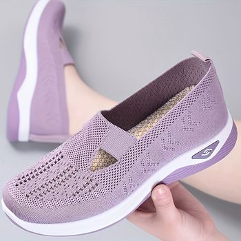 Zapatillas de plataforma de color sólido para mujer, zapatos casuales para exteriores, zapatos bajos cómodos