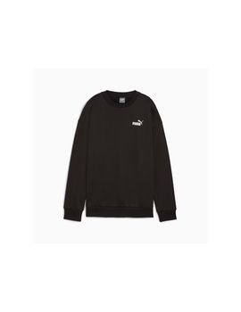 Sudadera puma essentials+ relaxed small logo crew fl mujer negro