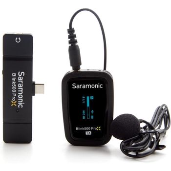 Saramonic Blink500 ProX B5 Sistema de Micrófono Inalámbrico con Lavalier y Receptor USB-C