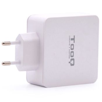 Tooq Cargador de Pared USB-C/USB 3.0 Carga Rápida Blanco