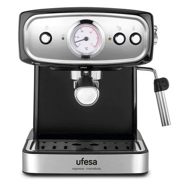 Ufesa Brescia CE7244 Cafetera Espresso 20 Bares Negra/Inox