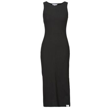 Calvin Klein Jeans Vestido largo SEAMING LONG RIB DRESS para mujer