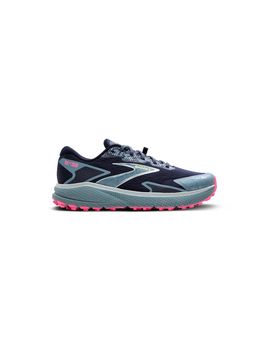 Zapatillas de trail brooks divide 5 azul/rosa mujer