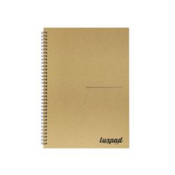 Silvine Luxpad Recycled Hardback Kraft Notebook 160pp A4 THBPINA4KR