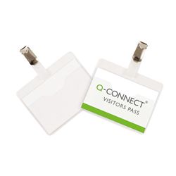 Q-Connect Visitor Badge 60x90mm (25 Pack) KF01560