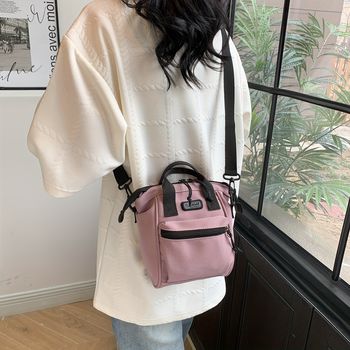 Bolso bandolera casual de lona para mujer, resistente y duradero