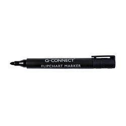 Q-Connect Flipchart Marker Pen Bullet Tip Black (Pack of 10) - KF15392