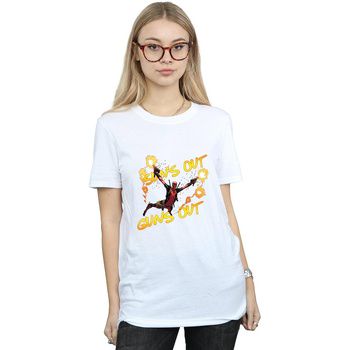 Marvel Camiseta manga larga Sun's Out Guns Out para mujer