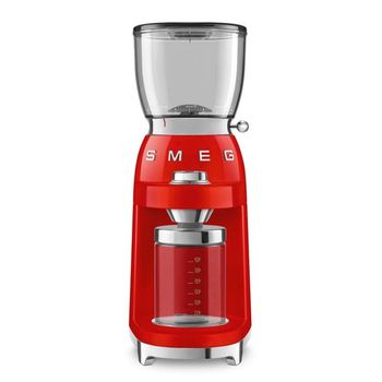 SMEG CGF01RDEU Estética 50's Style Molinillo de Café de Acero Inoxidable 150 W Rojo