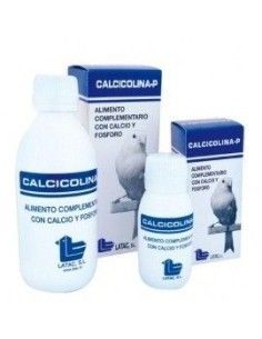 compuesto vitaminico rico en calcio y fósforo para aves CALCICOLINA LATAC 250 ml