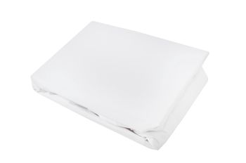 Protector de colchón antiácaros algodón blanco para cama de 90 cm