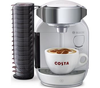 BOSCH Tassimo Caddy TAS7004GB Hot Drinks Machine - White, White