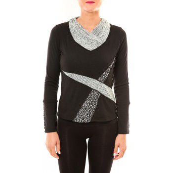 Bamboo's Fashion Blusa Top BW632 noir para mujer